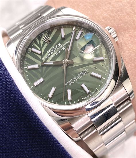 rolex datejust green|rolex datejust 36mm green dial.